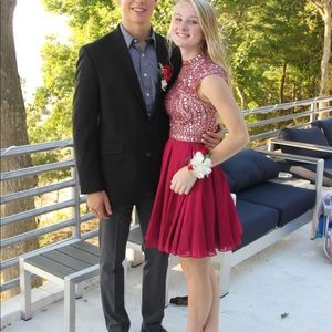 Short ruby Sherri Hill dress style 1979 size 0